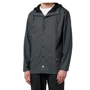 Rains Steel Grey Raincoat M